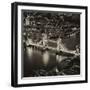 View of City of London with the Tower Bridge at Night - London - UK - England - United Kingdom-Philippe Hugonnard-Framed Photographic Print