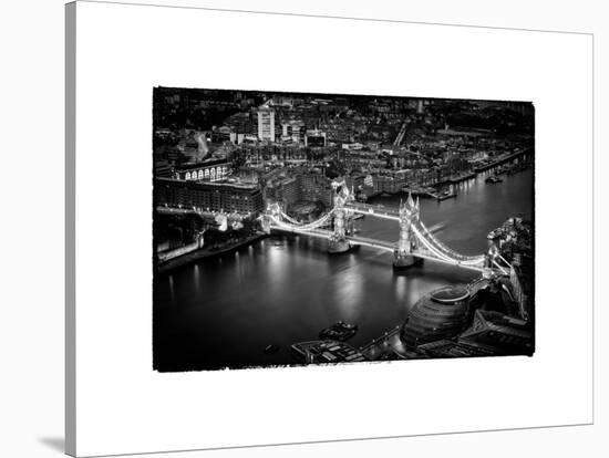 View of City of London with the Tower Bridge at Night - London - UK - England - United Kingdom-Philippe Hugonnard-Stretched Canvas