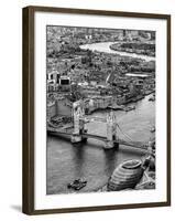 View of City of London with Tower Bridge - London - UK - England - United Kingdom - Europe-Philippe Hugonnard-Framed Photographic Print