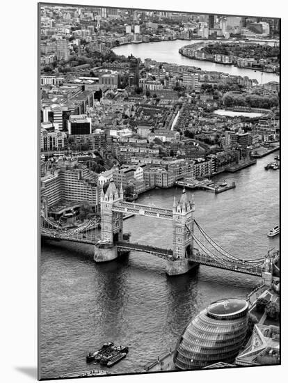 View of City of London with Tower Bridge - London - UK - England - United Kingdom - Europe-Philippe Hugonnard-Mounted Photographic Print