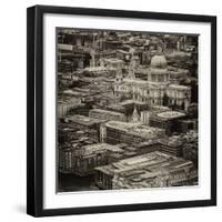 View of City of London with Tower Bridge - London - UK - England - United Kingdom - Europe-Philippe Hugonnard-Framed Photographic Print