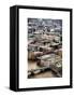 View of City of London with Tower Bridge - London - UK - England - United Kingdom - Europe-Philippe Hugonnard-Framed Stretched Canvas
