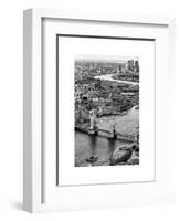 View of City of London with Tower Bridge - London - UK - England - United Kingdom - Europe-Philippe Hugonnard-Framed Art Print