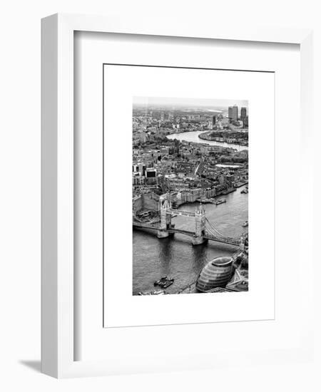 View of City of London with Tower Bridge - London - UK - England - United Kingdom - Europe-Philippe Hugonnard-Framed Art Print