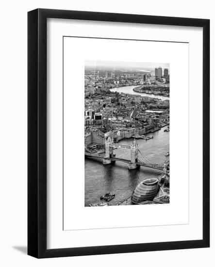 View of City of London with Tower Bridge - London - UK - England - United Kingdom - Europe-Philippe Hugonnard-Framed Art Print