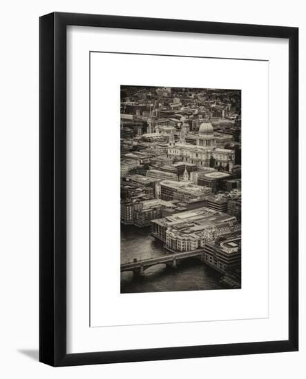 View of City of London with Tower Bridge - London - UK - England - United Kingdom - Europe-Philippe Hugonnard-Framed Art Print