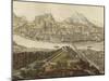 View of City of Salzburg on Salzach River with Old City and Hohensalzburg Fortress-null-Mounted Giclee Print