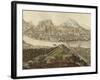 View of City of Salzburg on Salzach River with Old City and Hohensalzburg Fortress-null-Framed Giclee Print