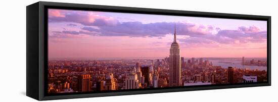 View of City, Rockefeller Center, Midtown Manhattan, Manhattan, New York City, New York State, USA-null-Framed Stretched Canvas