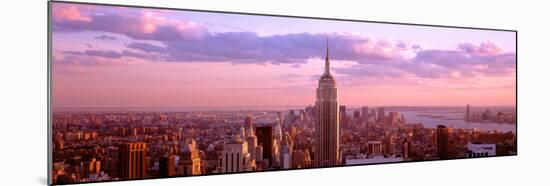 View of City, Rockefeller Center, Midtown Manhattan, Manhattan, New York City, New York State, USA-null-Mounted Photographic Print