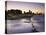 View of City Skyline and Beachfront at Sunset, Durban, Kwazulu-Natal, South Africa-Ian Trower-Stretched Canvas