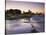 View of City Skyline and Beachfront at Sunset, Durban, Kwazulu-Natal, South Africa-Ian Trower-Stretched Canvas