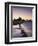 View of City Skyline and Beachfront at Sunset, Durban, Kwazulu-Natal, South Africa-Ian Trower-Framed Photographic Print