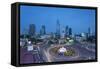 View of City Skyline at Dusk, Ho Chi Minh City, Vietnam, Indochina, Southeast Asia, Asia-Ian Trower-Framed Stretched Canvas