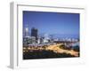 View of City Skyline, Perth, Western Australia, Australia, Pacific-Ian Trower-Framed Photographic Print