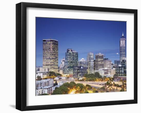 View of City Skyline, Perth, Western Australia, Australia-Ian Trower-Framed Photographic Print