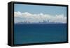 View of cityscape at the waterfront, Surfer's Paradise, Gold Coast, Queensland, Australia-Panoramic Images-Framed Stretched Canvas