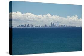 View of cityscape at the waterfront, Surfer's Paradise, Gold Coast, Queensland, Australia-Panoramic Images-Stretched Canvas