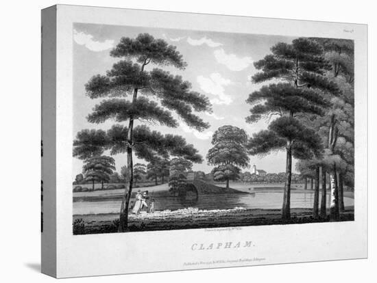 View of Clapham, London, 1792-William Ellis-Stretched Canvas