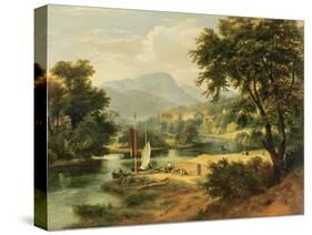 View of Clappersgate on the River Brathay Above Windermere-Ramsay Richard Reinagle-Stretched Canvas