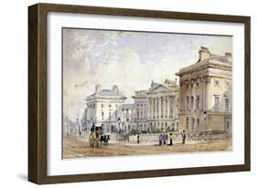 View of Clarence Terrace in Regent's Park, London, 1827-George Shepherd-Framed Giclee Print