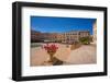 View of classic architecture and Vittorio Emanuele II statue in Piazza d'Italia in Sassari-Frank Fell-Framed Photographic Print