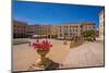 View of classic architecture and Vittorio Emanuele II statue in Piazza d'Italia in Sassari-Frank Fell-Mounted Photographic Print