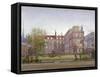 View of Clement's Inn from the North West Looking across the Gardens, London, 1882-John Crowther-Framed Stretched Canvas