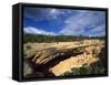 View of Cliff Palace, Mesa Verde National Park, Colorado, USA-Stefano Amantini-Framed Stretched Canvas