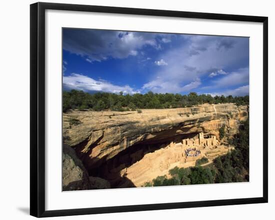 View of Cliff Palace, Mesa Verde National Park, Colorado, USA-Stefano Amantini-Framed Photographic Print