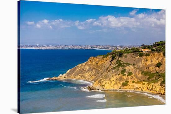 View of Cliffs in Rancho Palos Verdes, California, USA-Laura Grier-Stretched Canvas