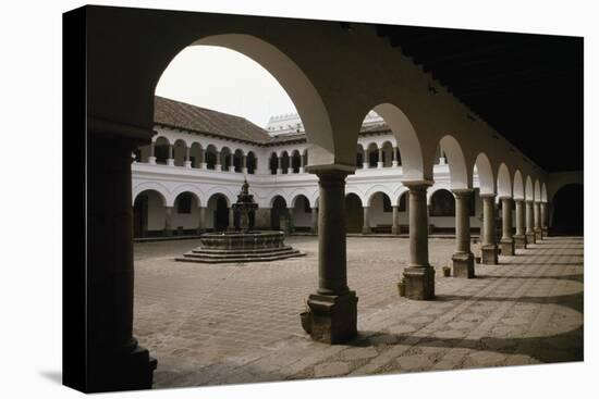 View of Cloister, Maximo De La Merced Convent-null-Stretched Canvas
