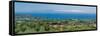 View of coastline and sea from near Lakithra, Kefalonia, Ionian Islands, Greek Islands, Greece-Frank Fell-Framed Stretched Canvas