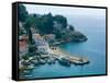 View of Coastline, Dalmatia, Croatia-Russell Young-Framed Stretched Canvas