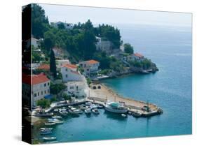 View of Coastline, Dalmatia, Croatia-Russell Young-Stretched Canvas