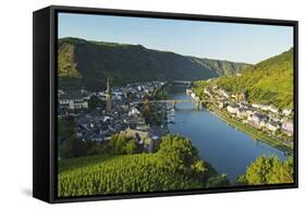 View of Cochem and Moselle River (Mosel), Rhineland-Palatinate, Germany, Europe-Jochen Schlenker-Framed Stretched Canvas