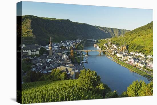 View of Cochem and Moselle River (Mosel), Rhineland-Palatinate, Germany, Europe-Jochen Schlenker-Stretched Canvas