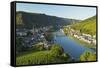 View of Cochem and Moselle River (Mosel), Rhineland-Palatinate, Germany, Europe-Jochen Schlenker-Framed Stretched Canvas