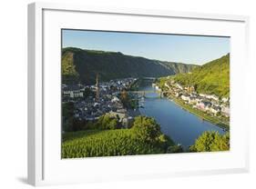 View of Cochem and Moselle River (Mosel), Rhineland-Palatinate, Germany, Europe-Jochen Schlenker-Framed Photographic Print