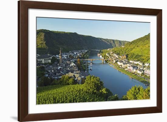 View of Cochem and Moselle River (Mosel), Rhineland-Palatinate, Germany, Europe-Jochen Schlenker-Framed Photographic Print