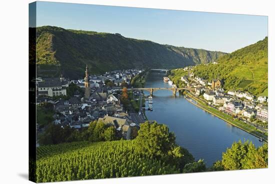 View of Cochem and Moselle River (Mosel), Rhineland-Palatinate, Germany, Europe-Jochen Schlenker-Stretched Canvas