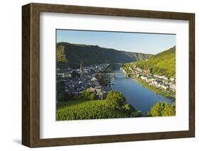 View of Cochem and Moselle River (Mosel), Rhineland-Palatinate, Germany, Europe-Jochen Schlenker-Framed Photographic Print