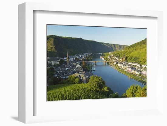 View of Cochem and Moselle River (Mosel), Rhineland-Palatinate, Germany, Europe-Jochen Schlenker-Framed Photographic Print