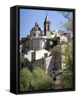 View of Cocullo, Abruzzi, Italy, Europe-Oliviero Olivieri-Framed Stretched Canvas