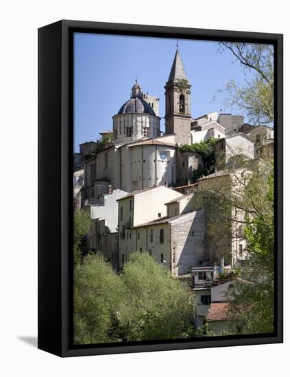 View of Cocullo, Abruzzi, Italy, Europe-Oliviero Olivieri-Framed Stretched Canvas