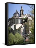 View of Cocullo, Abruzzi, Italy, Europe-Oliviero Olivieri-Framed Stretched Canvas