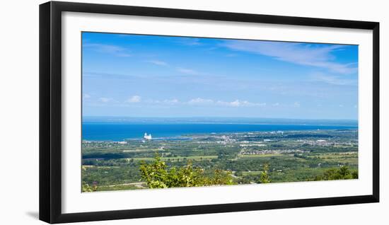 View of Collingwood from the Top of Blue Mountain, Ontario, Canada-null-Framed Photographic Print