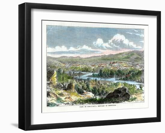 View of Comayagua, Republic of Honduras, C1880-null-Framed Giclee Print