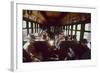 View of Commuters as They Ride in a Car on the Third Avenue Train, New York, New York, 1955-Eliot Elisofon-Framed Photographic Print