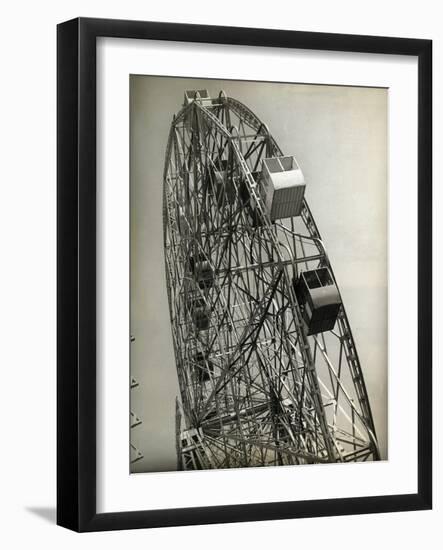 View of Coney Island Ferris Wheel-null-Framed Photographic Print